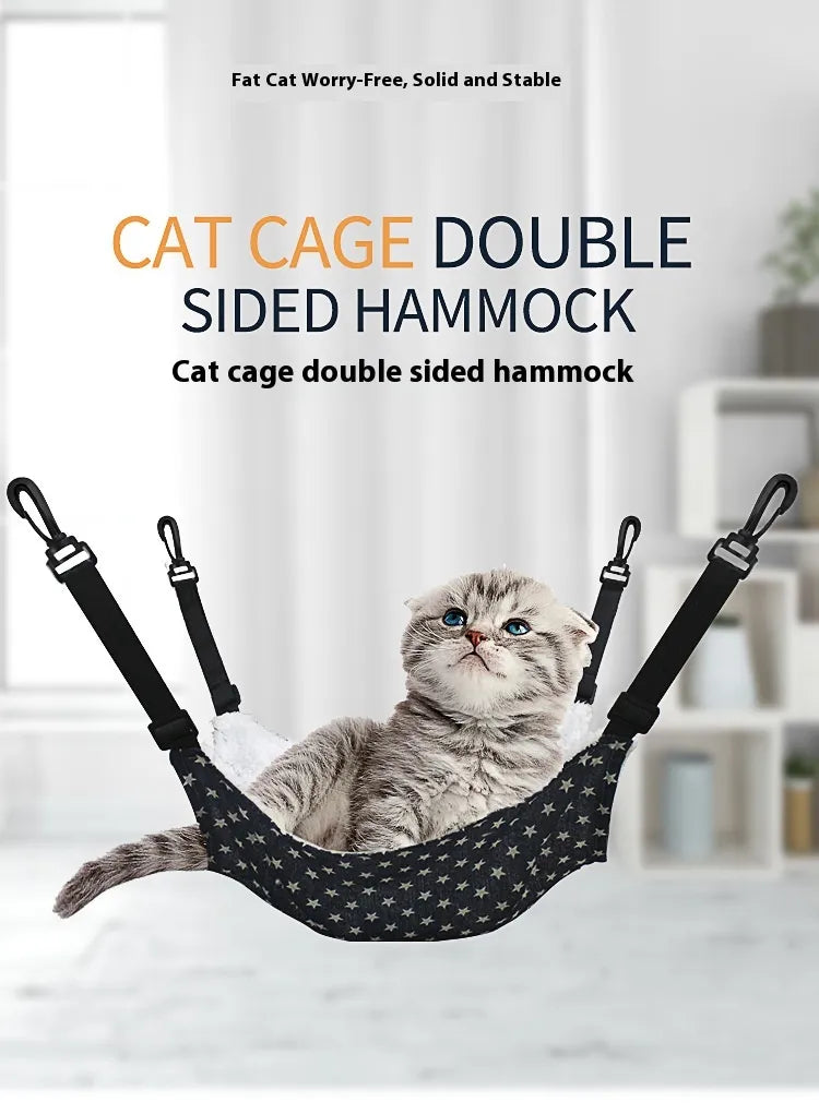 Lamb Fleece Cat Hanging Beds Pets